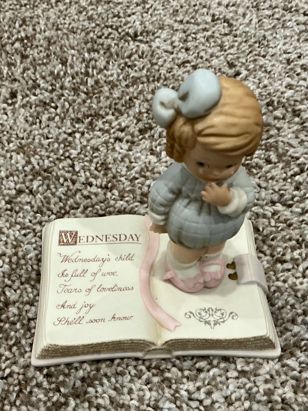 Memories of yesterdayPorcelain Wednesday Figurine